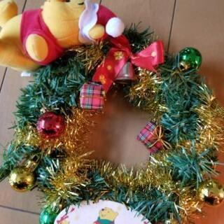値下げしました！　プーさんのクリスマスリースの画像