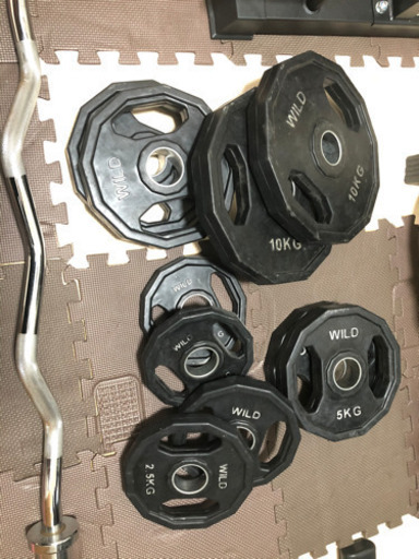 オリンピックバーベルプレート、Wバー