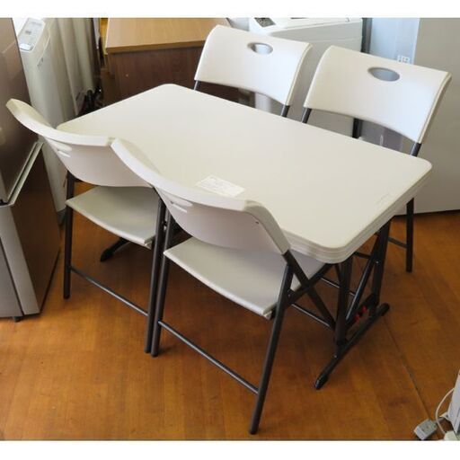 ♪LIFETIME アウトドア テーブル＆チェア 4人用 屋内屋外可♪