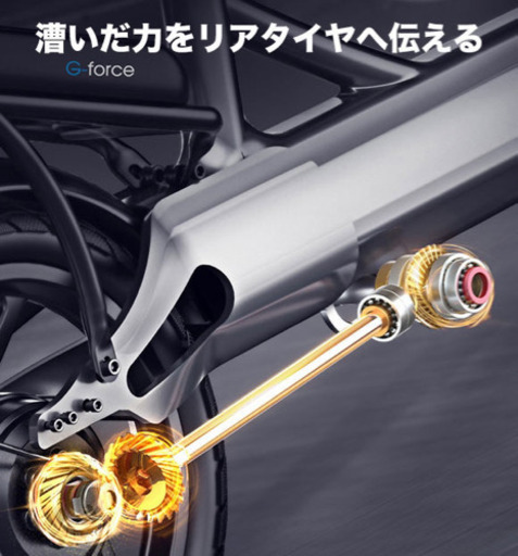 シャフトドライブ方式を採用。E-ABS搭載の折りたたみ式電動自転車