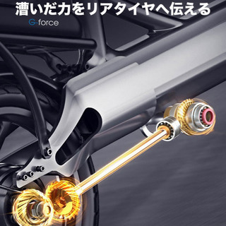 シャフトドライブ方式を採用。E-ABS搭載の折りたたみ式電動自転車