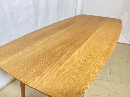 大川家具 センターテーブル リビングテーブル ナチュラル 中古品