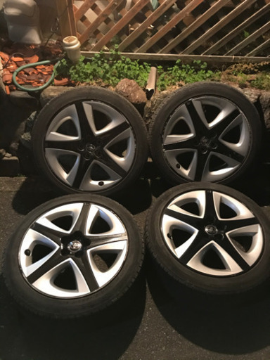 ☆５０系　プリウス　ツーリング　純正アルミホイール　タイヤ付き　１７インチ　４本セット　売り切り☆