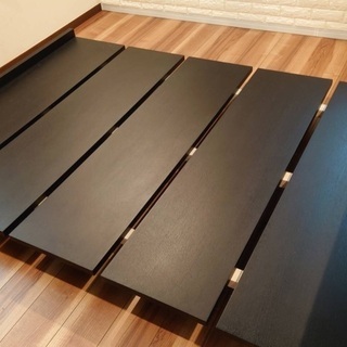 お取引中【12/9処分】セミダブル ベッド 黒 (できれば土日に...