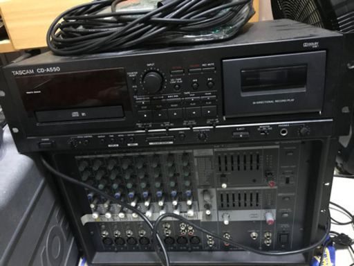 またまた値下げしました！パワードミキサー&業務用CD、カセットプレーヤー　