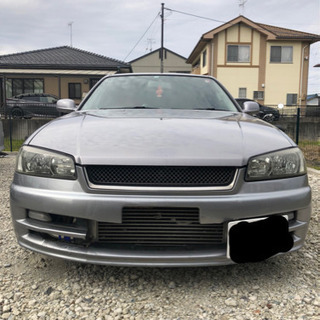 スカイライン　34  4ドア　RB25ターボ　5MT 車検R3年7月