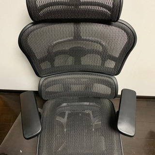 エルゴヒューマン プロ オフィスチェア ブラック ヘッドレスト付き エラストメリックメッシュ ergohuman PRO EHP-HAM KM-11の画像