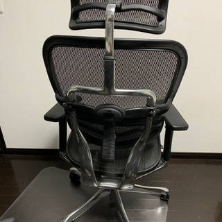エルゴヒューマン プロ オフィスチェア ブラック ヘッドレスト付き エラストメリックメッシュ ergohuman PRO EHP-HAM KM-11の画像