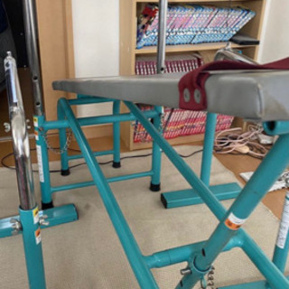 NIPPYOベンチプレス台79キロセットIROTECワイドグリップシャフトの画像