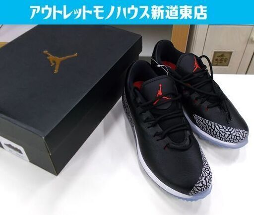 未使用品 ナイキ 26cm ゴルフシューズ AIR JORDAN ADG 26.0cm GOLF AR7995 NIKE エアジョーダン 黒 ブラック 札幌市東区 新道東店