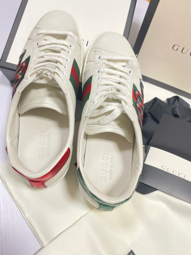 GUCCI スネーク　刺繍　スニーカー　靴