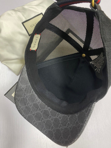 GUCCI スネークプリントGGスプリームキャップ帽子