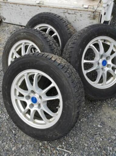 スタッドレスホイール付　中古　215/60R16　4本セット　ダンロップDSX-2　5分山以上
