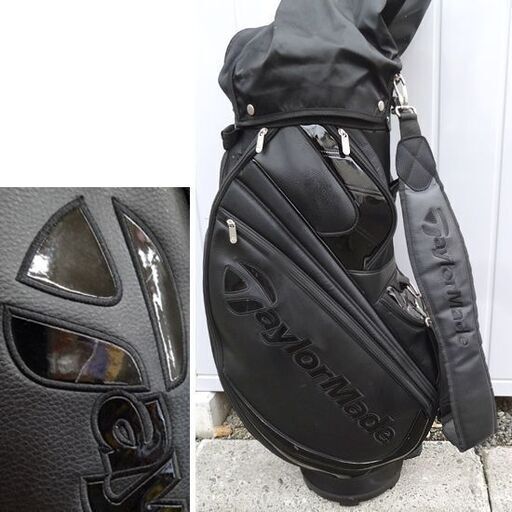 外観使用感少なめ★テーラーメイド ゴルフバッグ キャディバッグ ブラック 黒 ややニオイ有 TaylorMade ☆ PayPay(ペイペイ)決済可能 ☆ 札幌市 豊平区 平岸 アウトレットモノハウス