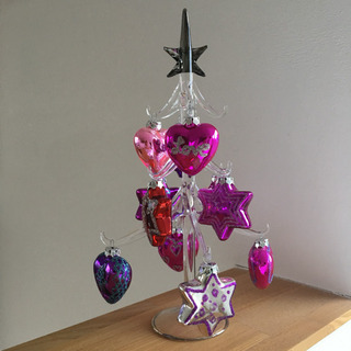 フランフラン ミニツリー クリスマスツリー ガラスツリー