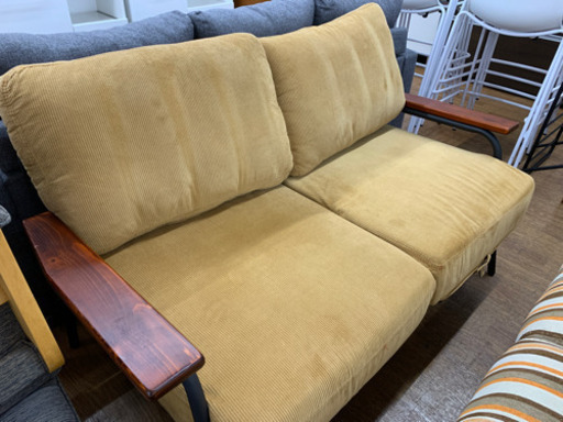 2人掛けソファ【店頭取引限定】【中古品】早い者勝ち！お得なクーポン配布中！！