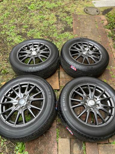 取引先決定/4本 Weds VELVA SPORT 205/60R16 ホイールキャップに一部剥げ有り