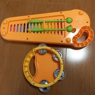 アンパンマン　鉄琴　タンバリン　おもちゃの画像