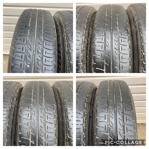 【格安】145/80R12 ブリヂストン　SNEAKER 中古夏タイヤホイール４本セット　エッセ　バモス　ミラ　ザッツ　ライフ　など
