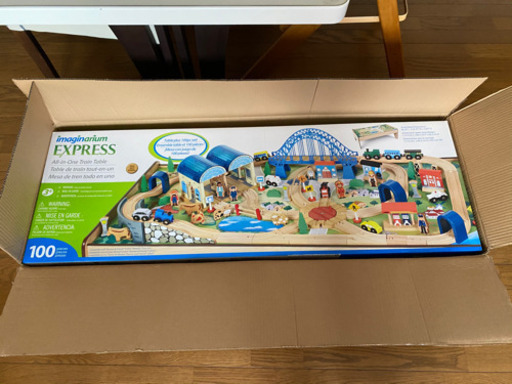 木製トレインテーブルセット