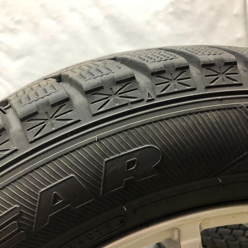 マツダ3 アクセラ 山8部！スタッドレス GOODYEAR グッドイヤー ICENAVI6 205/60R16 16インチアルミホイール4本セット doubleⅥ 5穴 16×6 1/2J PCD115