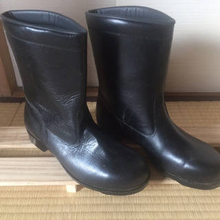 取引き終了！　本革半長靴　青木製安全靴25.5の画像