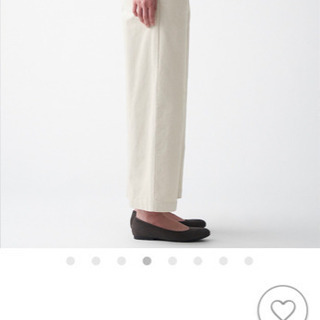 無印良品　ストレッチコーデュロイ　ワイドパンツの画像