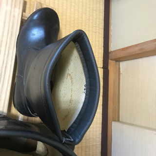 取引き終了！　本革半長靴　青木製安全靴25.5の画像