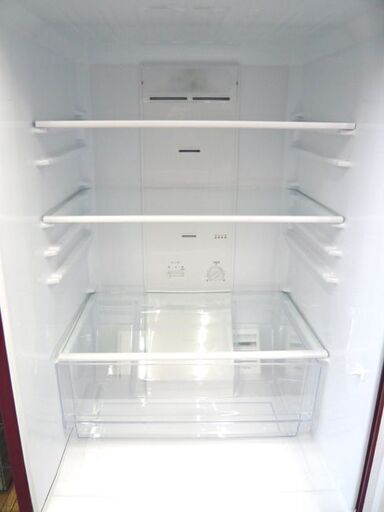 札幌 2ドア冷蔵庫 184L 2017年製 アクア AQR-18G ルージュ 赤 レッド 100Lクラス AQUA 本郷通店