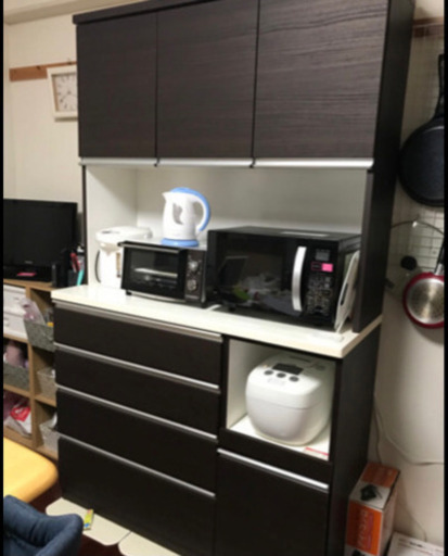 早い者勝ち！！ 食器棚 120 ブラウン