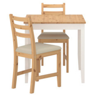 IKEA テーブル＆チェア LERHAMN レールハムン
