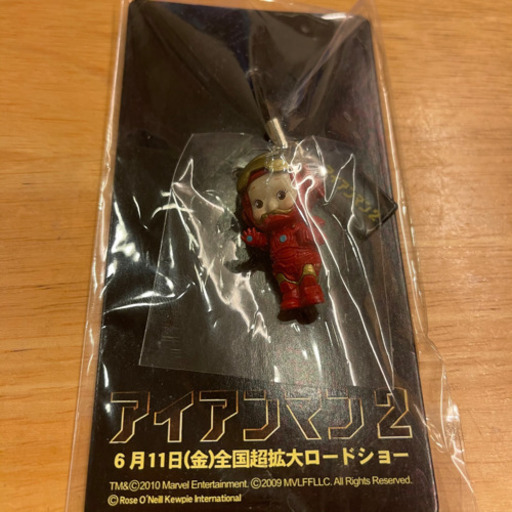 希少品　アイアンマン　キューピー　ストラップ