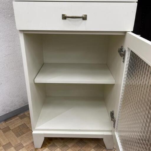 廃盤・希少】レンジ台 ウニコ ユーキューブ 食器棚 アイボリー レトロ