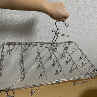無印　オールステンレス角型ハンガー・大【500円】
