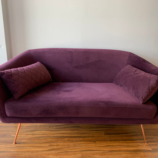 Francfranc リーヴァ　ソファ　パープル Francfranc】Favori Sofa Purple Boudoir