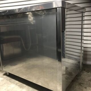 綺麗です!!【簡易清掃済み!!】脚付き!! azuma 業務用ステンレス戸棚 /スライド/900×600×800/T-373/飲食・厨房・の画像