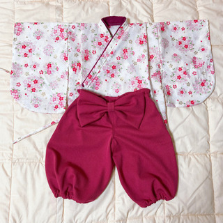 ベビー袴　60-70サイズ　ハンドメイド　※送料無料※の画像