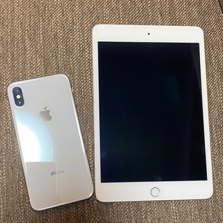iPhoneX 64G（SIMフリー）とiPad mini4 3...