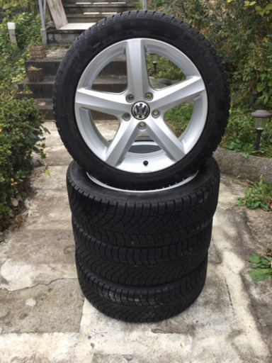【値下げ】VW ワーゲン 3Cパサートオールトラック イオス CC 純正OPアルミ程度良好　スタッドレス 205/50R17
