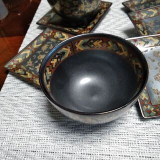 美品　お茶セット　湯のみと菓子皿　5客セットの画像
