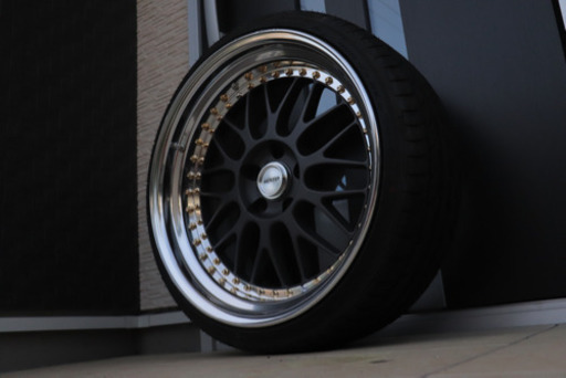 Meister M1 マットブラック　19イン9.5j+11 ４本通し　深リム