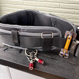 安全帯 サポートベルト 胴当てベルト 工具吊りフック / 腰袋に