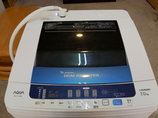 【洗濯機❣️】全自動電気洗濯機　家庭用　AQUA 7.0kg  2012年　取説付❣️