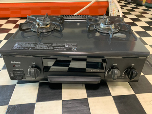 【リサイクルショップ八光　田上店　安心の3か月保証　配達・設置OK】Paloma(パロマ) ガステーブル コンパクト 水無し片面焼き 56cm 都市ガス 13A 右強火 【とろ火ガイド機能付】 IC-N36B-R 2017年製