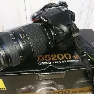 NIKON D5200 300mmズームレンズ 一眼レフ