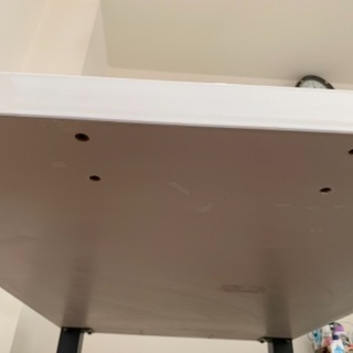 白ダイニングテーブル⭐︎ベンチ椅子☆椅子付きの画像