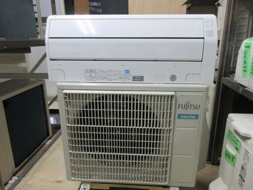 K02027　富士通　中古エアコン　主に6畳用　冷2.2kw／暖2.5kw