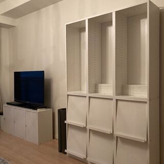 【お譲りします】ブックシェルフ（本棚）/ 白 / 国産 / ディノスの画像
