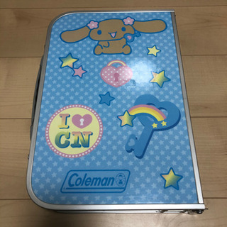 廃盤品 コールマン×シナモロール 二つ折りテーブルの画像