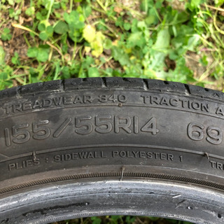 ナンカンタイヤ 155/55R14 一本